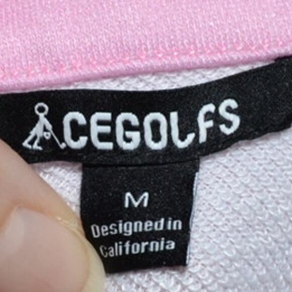 Acegolfs Woman's Hyper-Prep Golf Sweatshirt Pink & Black Size Medium - Picture 5 of 6